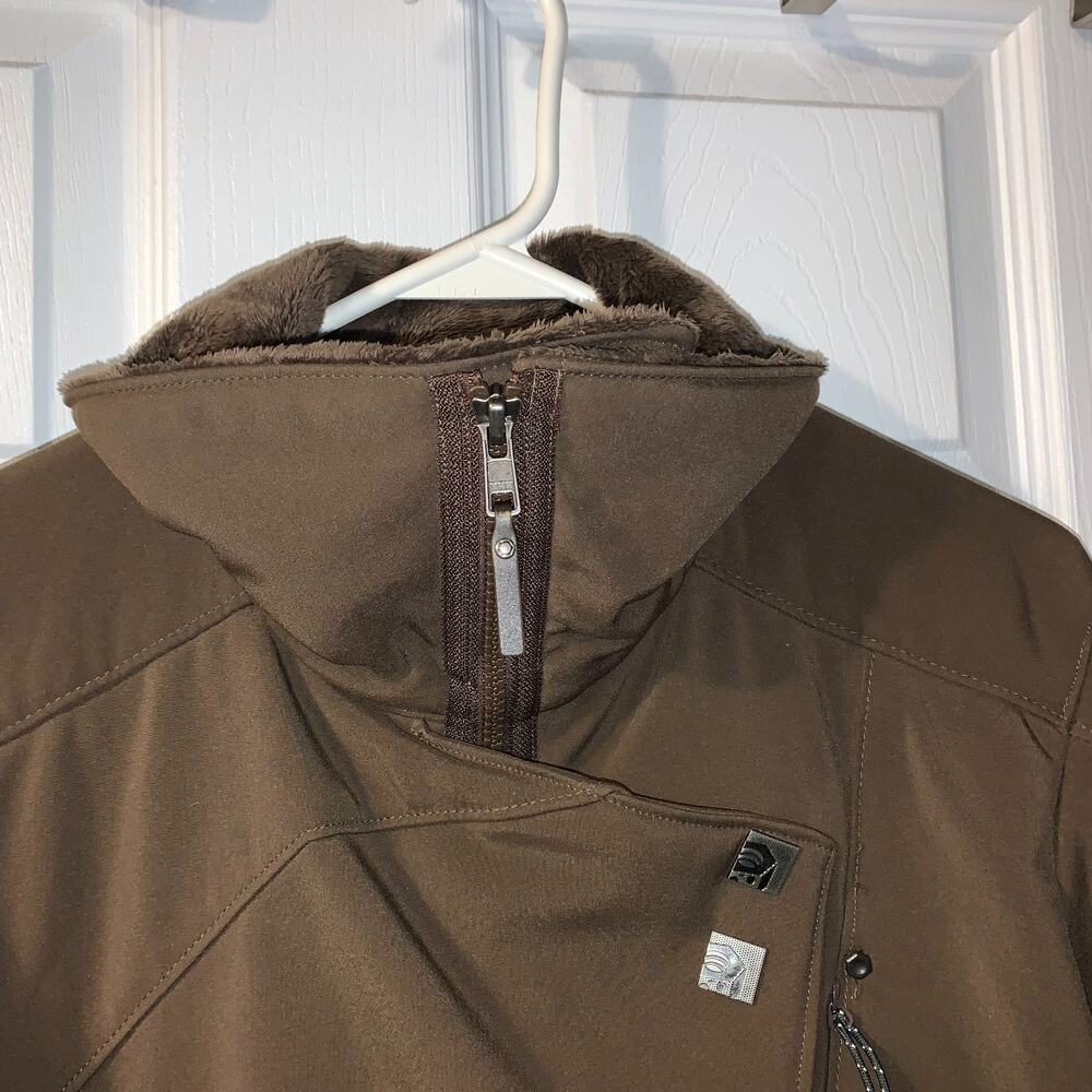 Mountain Hardwear Women's Fleece Lined Coat Size M Brown Full Zip Casual Fall - Picture 6 of 14